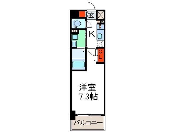 ミュプレ北浜の物件間取画像